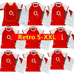 2005 2006 Henry Bergkamp Retro Soccer Jersey Kids 2003 2004 05 06ホームアウェイヴァンペルシーヴィーラファブレガスリュンバーグクラシックヴィンテージサッカーシャツ