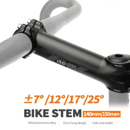 Ouo mtb bicicleta mesa cnc haste longa riser guiador extensor 7121735 graus 140150mm para baixo potência para peças de bicicleta 240118