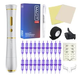 Mastro P40 Kit Sem Fio Caneta Rotativa Cartucho de Máquina de Tatuagem para Maquiagem Permanente SMP TZ057