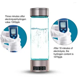 Weingläser Wasserstoff Wassergenerator Flasche Elektrolyse wiederaufladbare tragbare für die On-the-Go