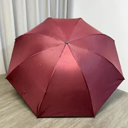 Umbrellas Bold Triple Fold Umbrella Hand Open Sunshade Sunblock Business Gift Folding Reverse