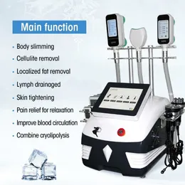 360 ° Cryo cryolipopolysis 지방 동결 슬리밍 바디 컨투어링 조각 냉동 요법 초음파 캐비테이저 지방 제거 체중 감량 기계