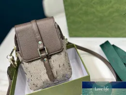 Modische Mini-Handytasche, vertikale mehrschichtige Geldbörse, bedruckte Damentasche, Schulter-Crossbody