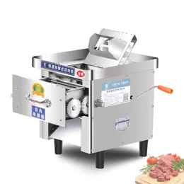 Máquina multifuncional de fatiar carne, comercial, aço inoxidável, elétrica, cortador de vegetais, gaveta, cortador de carne, 220v