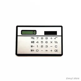 Calculators 1PC New Portable Solar Calculator Mini Ultra-thin Credit Card Size 8-digit Solar Pocket Calculators For Office School 85x55x2mm