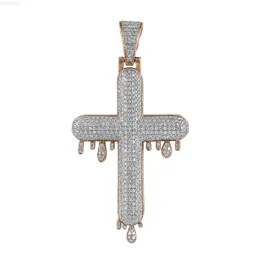 Cross Hip Hop diamanten hanger Vvs Moissanite diamanten luxe hanger 925 sterling zilveren hiphop hanger voor mannen