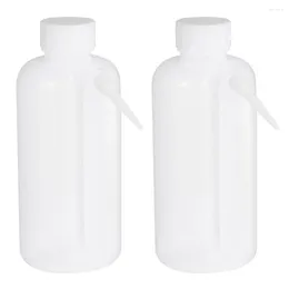 2 peças de enxágue de garrafa de plástico para limpeza de tatuagem de laboratório 500ml