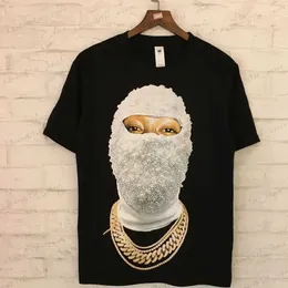 Men's T-Shirts Hip Hop Streetwear Diamond Masked 3D Printed T Shirts Mens Casual Oversize Fashion 1 1 High Quality Short Sleeve T-Shirt Couples T240126