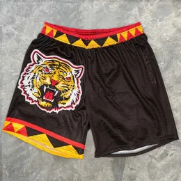 Mäns shorts tiger tryckt basket shorts sommarbarn vuxna utomhussport andas snabbt torr bekväm tröja överdimensionerad tr j240124