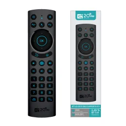 G20S Pro Voice Backlit Smart Air Mouse Wireless Gyroscope IR Learning Google Assistant Remote Control For TX6 X96 H96 Android TV BOX ZZ