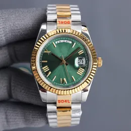 Mens Watch 904L حزام من الفولاذ المقاوم للصدأ الساعات التجارية غير الرسمية