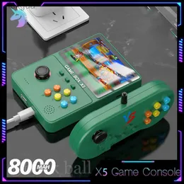 Kontrolery gier joysticks x5 x6 HD HD Handheld Console Dual Joystick Handheld 4 cale 3,5 -calowy ekran Arcade SP Muzyka wielofunkcyjna gra dla dzieci YQ240126