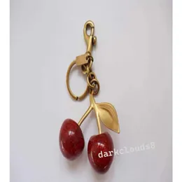 Keychain cherry style red color Chapstick Wrap Lipstick Cover Team Lipbalm Cozybag parts mode fashion9126782