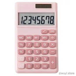 Kalkulatory 8 cyfr biurka mini kalkulator przenośne kalkulatory studenckie Finansowe silikonowe przyciski naciśnięcia Solar Energy Pocket Cute Kalkulator
