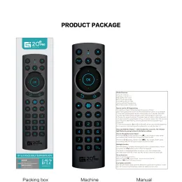 G20S Pro BT G20S PRO Wireless Smart Voice Backlit Air Mouse Gyroscope IR Learning Remote Control BT for Android TV BOX ZZ