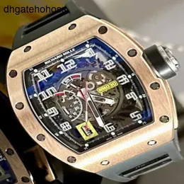 RichardMills Watch Swiss Top Automatic Watches RM030 Rose Gold مع ورق في حالة جيدة RM30 RM 030