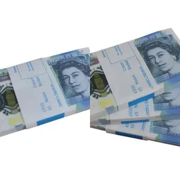 Prop Money uk Pounds GBP Bank Game 100 20 Notes本物の映画版映画を再生する偽のキャッシュカジノフォトブースPropsss4Zurk5f
