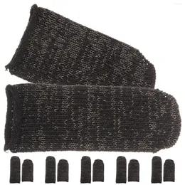 Knäskydd 6 datorer Anti-Cut Finger Cots Protective Sleeves Modeller Skydd täcker bärbara skyddare Praktisk tumme