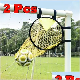 Balls 2Pc Soccer Training Shooting Net Equipment Football Target Goal Youth Kick Practice Tops 230705 Drop Delivery Sports Outdoors At Otwtr