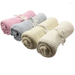 Blankets Baby Blanket  Swaddling Born Soft Fleece Winter Solid Bedding Set Cotton Quilt Infant Swaddle Wrap