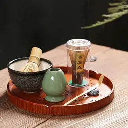 Japansk ceremoni matcha kostym bambu visp matcha grönt te pulver chasen verktygsslinder borstar te verktygshållare tillbehör 240118