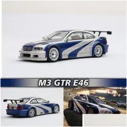 Diecast Model Cars Gp In Stock 1 64 M3 Gtr E Game Protagonist Alloy Ama Car Collection Miniature Carros Toys 230821 Drop Delivery Gift Ot7Ao