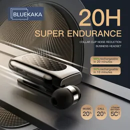 Kulaklıklar 20 Saat Oynatma Süresi Bluetooth Kablosuz Kulaklık Gelen Çağrı Titreşim Hatırlatıcı Kulaklık Lavalier Business Handfree Kulaklık