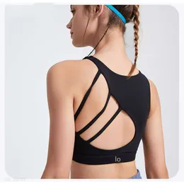 Al Women Sports Bras Tops Cew Neck Fintness Lo Tank Vest Skin Priendly Lokout Breathble Blackless Quick Dry Top 여성 YW203 Fashion