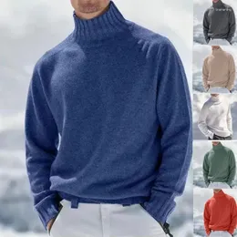 Pulls pour hommes 2024 Automne / Hiver Pull avec col haut pour une utilisation chaude et de loisirs