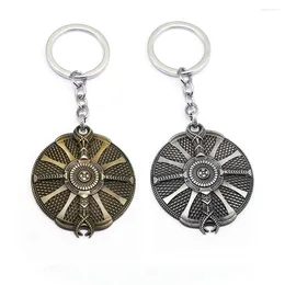 Keychains Game God of War 4 Ghost Sparta Cratos Kratos Guardian Shield Alloy Metal Keychain Keyring Key Chain Accessories