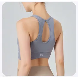 AL Women Yoga Bras Tops Cew Neck Fintness Al Women Tank Kamizelka Skóry Przyjazny trening oddechowy Blackless Szybki sucha top żeńska moda YW224