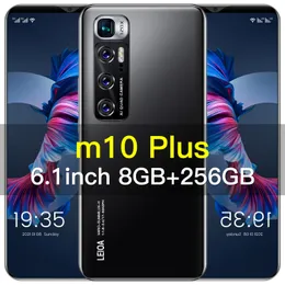 Comércio eletrônico transfronteiriço de produto de venda quente no atacado M10plus Smartphone Android 6,1 polegadas 5G telefone celular com tela grande