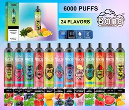 Originale Bang King 6000 soffi monouso Vape 24 gusti 14ml Baccelli per dispositivi preriempiti 850mAh Penna ricaricabile Vape con scatola di imballaggio