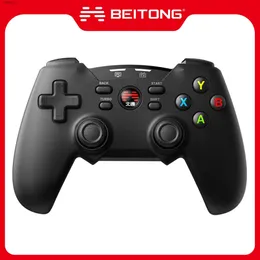 Controller di gioco Joystick BEITONG BAT4 Controller di gioco wireless Gamepad per PC Steam Android TV Joystick da gioco Doppia vibrazione YQ240126