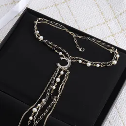 Mode lange diamanten kettingen chokers brief kettingen voor vrouw chokers ketting designer ketting cadeau ketting sieraden