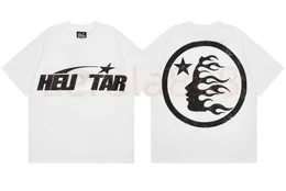 Hellstar T-shirt-rappe Mens Women Tshirt Rapper Washed Grey Heavy Craft Unisex Short Sleeve Top High Street Fashion Retro Hell Women's T-Shirt Designers Tees Size S-2XL