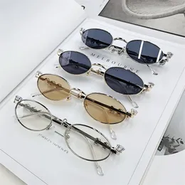 Sparling Diamentowe okulary przeciwsłoneczne Designer Manster Man Man Sun Słońce Vintage Oval Lentes de Sol przezroczyste okulary przeciwsłoneczne Kobiety darmowe kolokacje HJ052