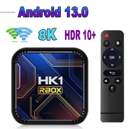 Hk1 rbox k8s android 13 caixa de tv rk3528 64gb 32gb 16gb 5g wifi bt 8k vedio decodificação media player conjunto receptor superior zz