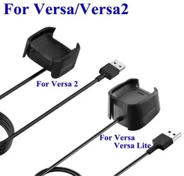 För Fitbit Versa Fitbit Versa Lite Versa 2 Officiell version Replacement Versa2 Charging Cradle Dock USB Data Cable Base Desktop CH4961410