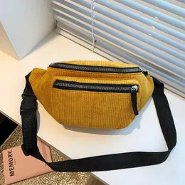 Bolsas al aire libre Japón estilo bolso de pecho mujeres amarillo moda hombro crossbody cremallera diseño fanny packs para mujer casual calle