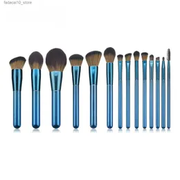 Makeup Brushes 14 Makeup Brush Set Luxury Makeup Foundation och Eyeshadow Brush Eyelash Cleaning Brush High Quality Professional Cosmetic Tools Q240126