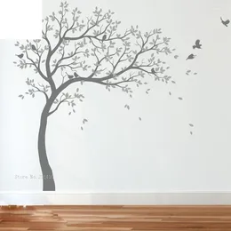 Adesivi murali Fai da te Adesivo grande albero Enorme decorazioni per la casa Soggiorno Colore personalizzato Murales rimovibili con uccelli per bambini Asilo nido YT2420