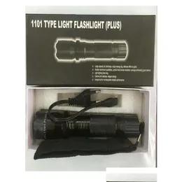 Taschenlampen Fackeln 1101 1102 Typ Edc Linternas Licht LED Taktische Taschenlampe Lanterna Selbstverteidigung Taschenlampe Aurora5Y3129662 Drop Deli Dhvdi