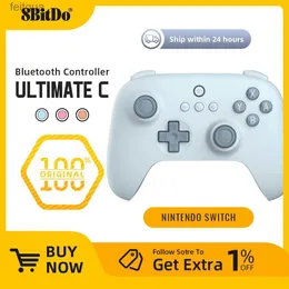 Oyun Denetleyicileri Joysticks 8bitdo - Ultimate C Kablosuz Al Joystick Bluetooth Oyun Denetleyicisi Switch OLED Lite YQ240126