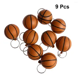 Keychains 9 PCS Creative Keychain Ladies Backpacks for Women Basketball Bag Miss Car Accessories Kids