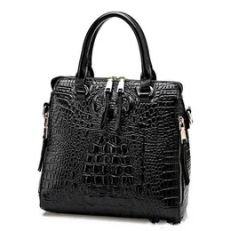 2016 nova moda feminina pacote chicote sacos de couro do plutônio padrão crocodilo bolsa ombro crossbody saco embreagem 297e