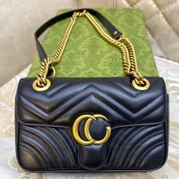 Luxurys Çanta Marmont Tasarımcı Çanta 3 Simsizes Bayan Çanta Crossbody Tote Zincir Omuz Çantası Erkek Debriyaj Soho Disko Snake Deri Pochette Dhgate Klasik Flep Bags