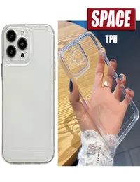 Custodie per telefono TPU Space per iPhone 14 13 12 11 XR XS pro max 6 7 8 Plus 20mm HD Protezione morbida trasparente per obiettivo della fotocamera 6616762