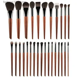 Makeup Brushes MyDestiny Makeup Brush/28 Original trähandtag Series Valda Natural Animal Hair Syntetic Brush Nybörjare Makeup Tool Cosmet Q240126