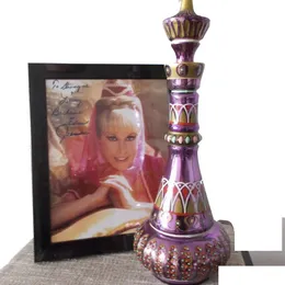 Oggetti decorativi Statuine Oggetti decorativi Statuine Jeannie Bottiglia specchiata Rich Purple I Dream Of Genie Draca Resin Handicraf Dhipf